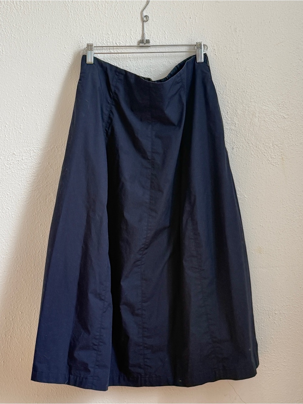 Uniqlo Cotton Navy A-Line Women's Skirt